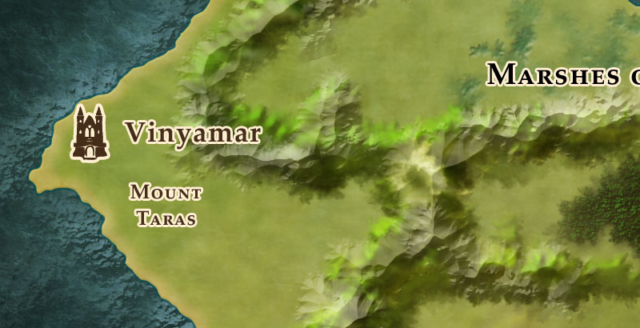 Vinyamar (Beleriand Map Detail)