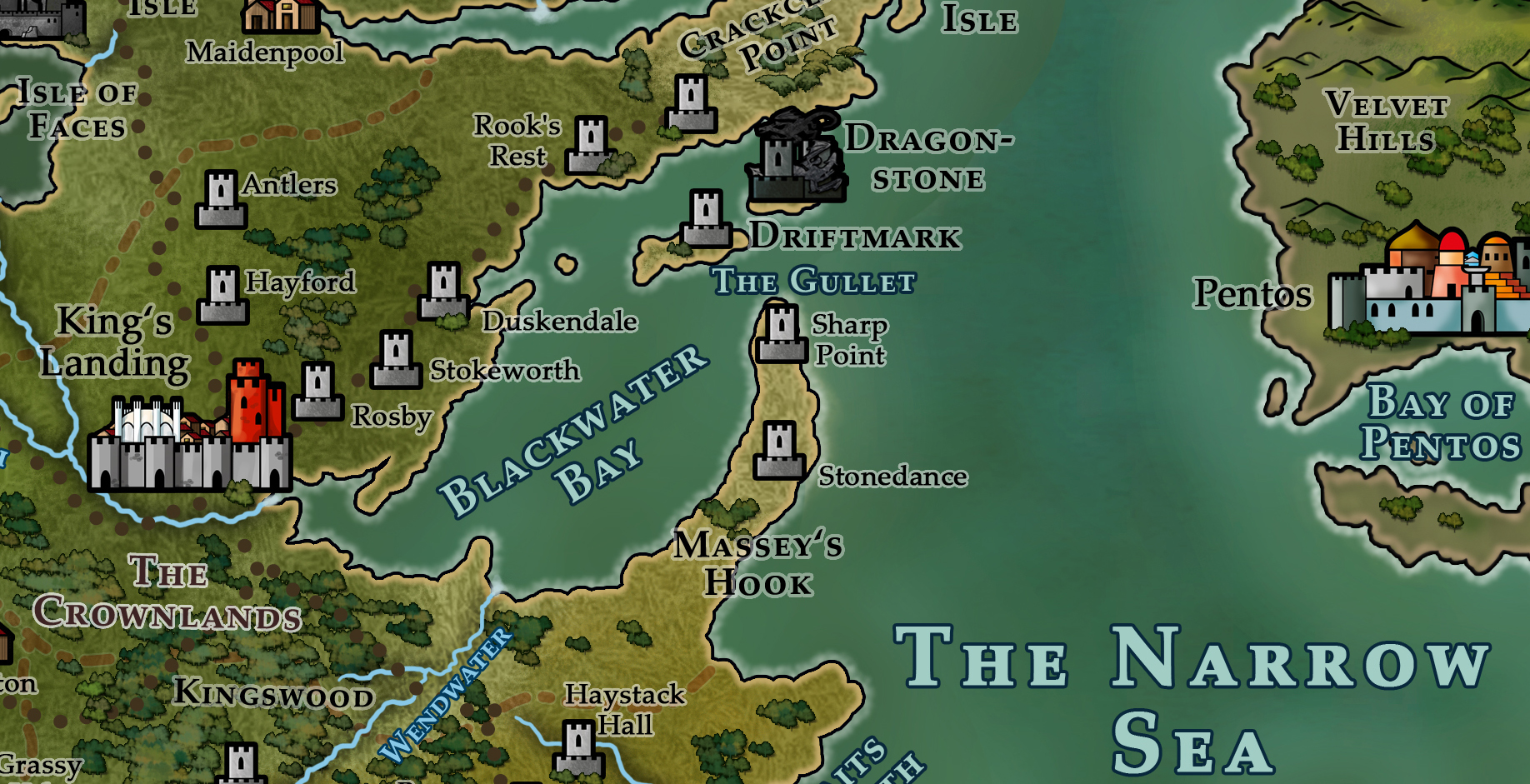 King's Landing (Known World Map Detail)