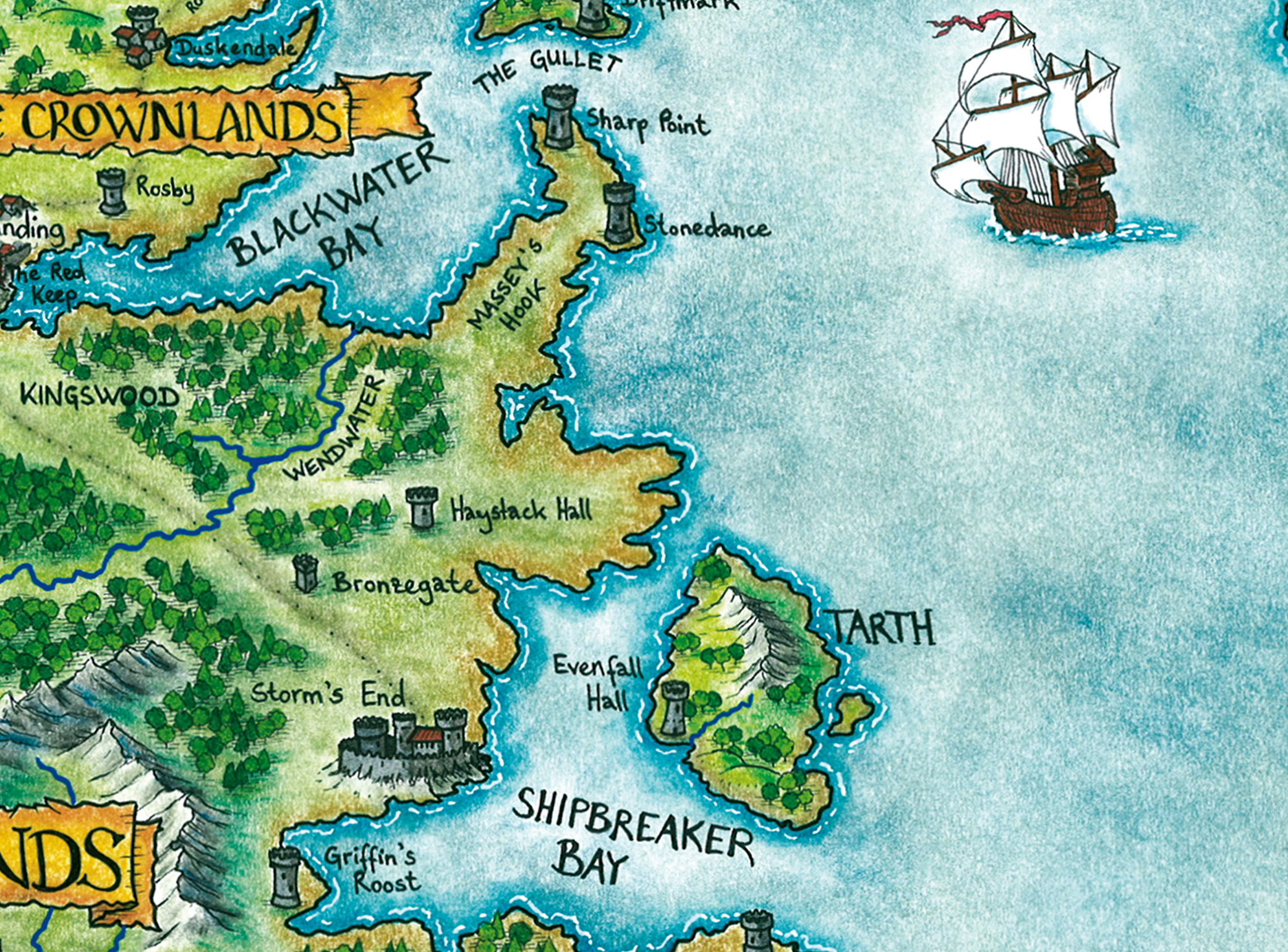 Tarth (Westeros Map Detail)