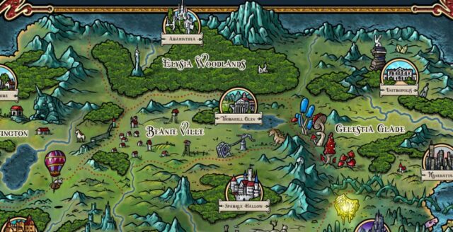 The Woodlands, Beanie Ville and Celestia Glade